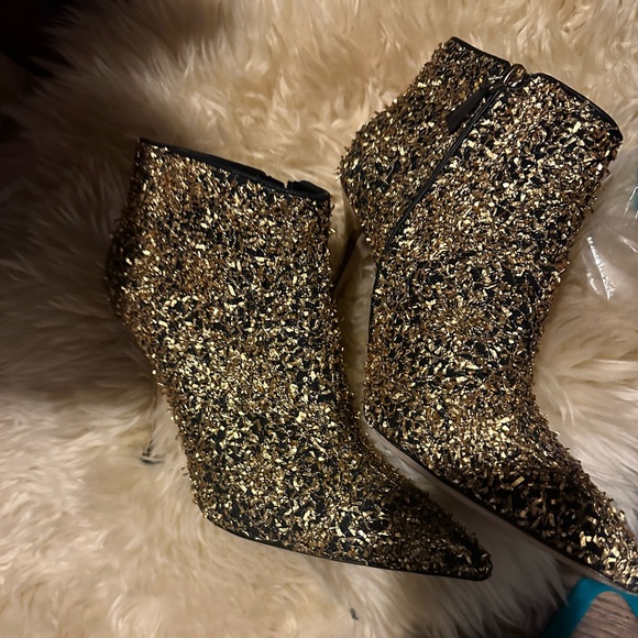 Manolo blahnik limited edition anniversary boot sz 40 gold 100% authentic - Picture 3 of 8